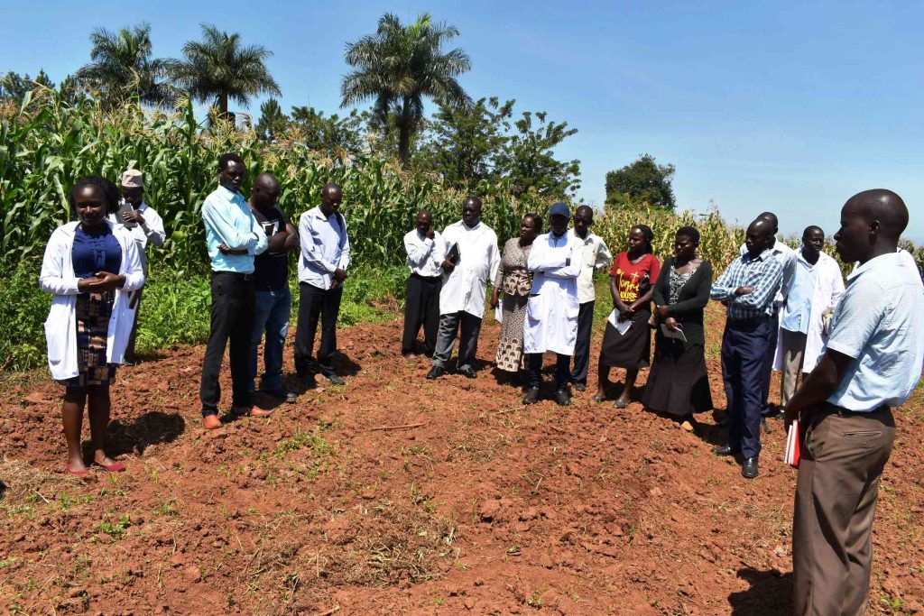  - Farmers on the visit to the study site at MUARIK
