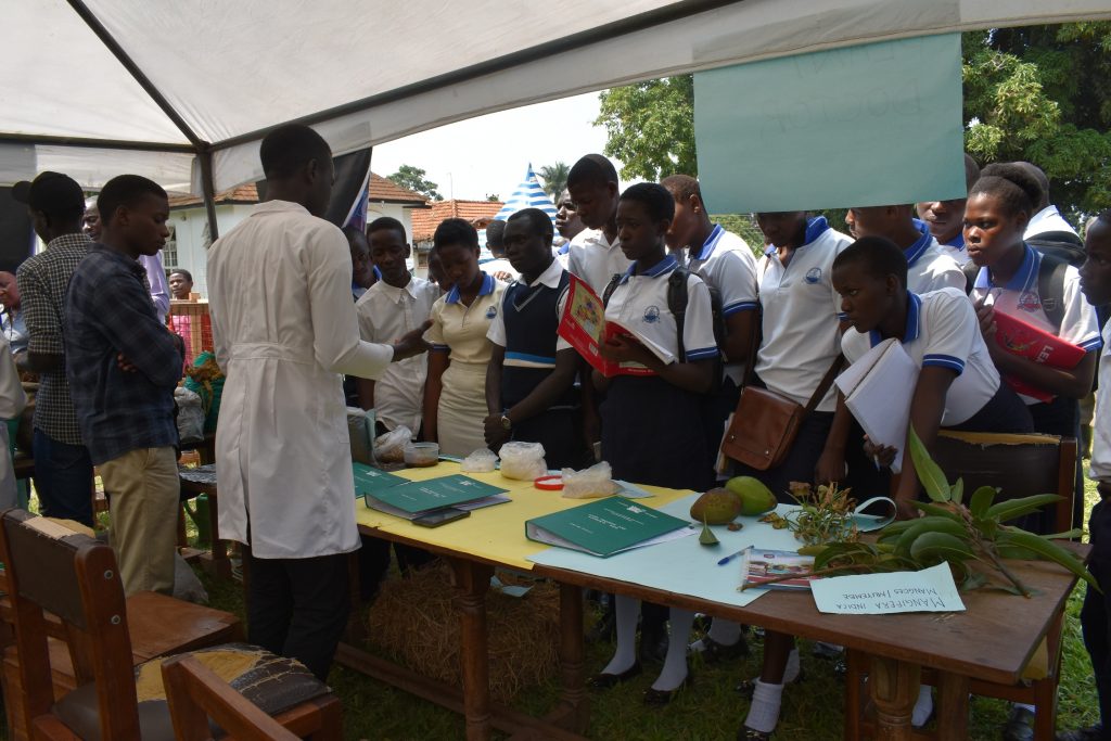  - Students from neighboring school touring the stalls at a recess term event