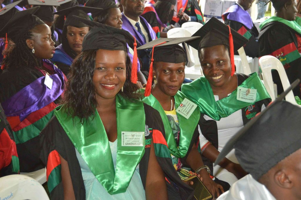  - Some of the CAES Masters students during the graduation ceremony